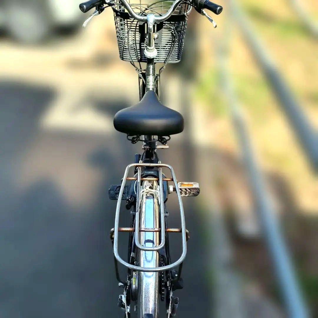 Panasonicビビ電動自転車 黒 前カゴ付 バッテリー バッテリー充電器付