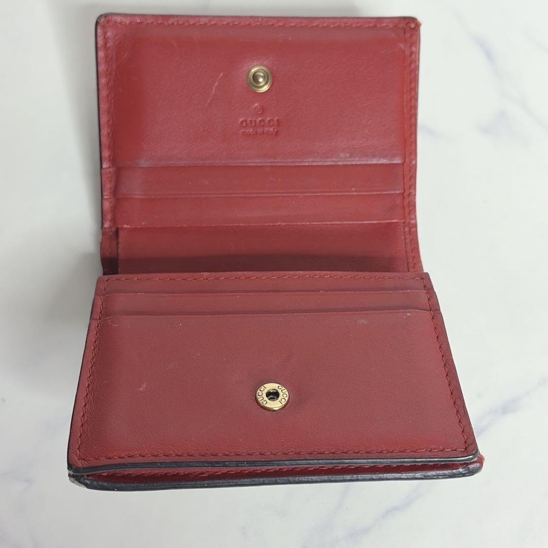 GUCCI グッチ GGスプリーム 2つ折り財布 さくらんぼ チェリー
