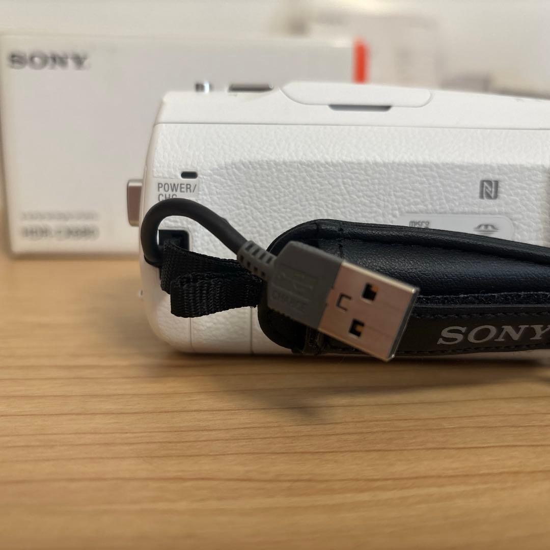 【美品】SONY HDR-CX680 ホワイト 64GB内蔵メモリ ハンディカム