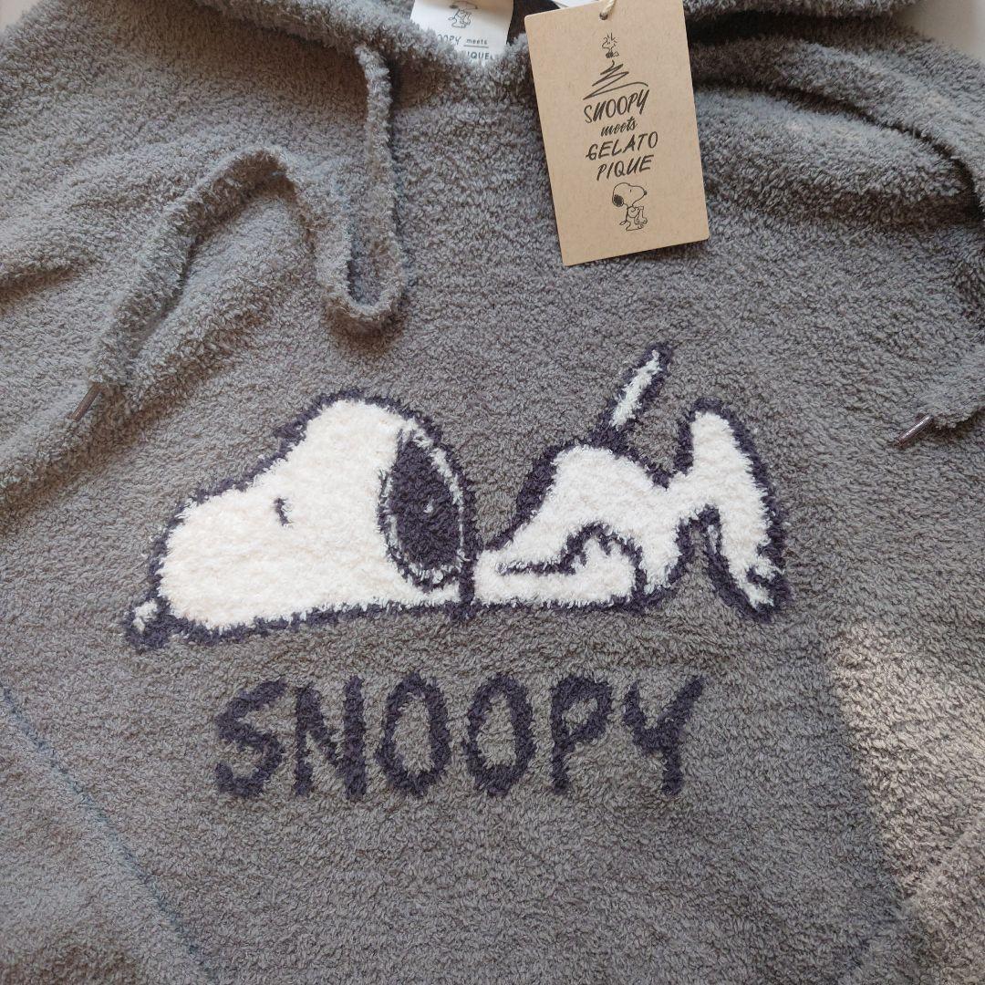 SNOOPY グレー ルームウェア ジェラートピケ