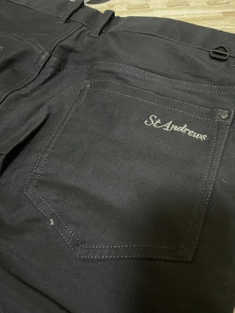 St ANDREWS　メンズ ストレッチ ロングパンツ　チャコールグレー