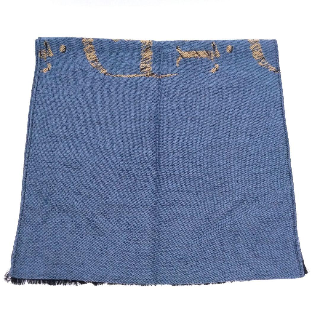 Christian Dior マフラー ウール100% ロゴ 42x156㎝