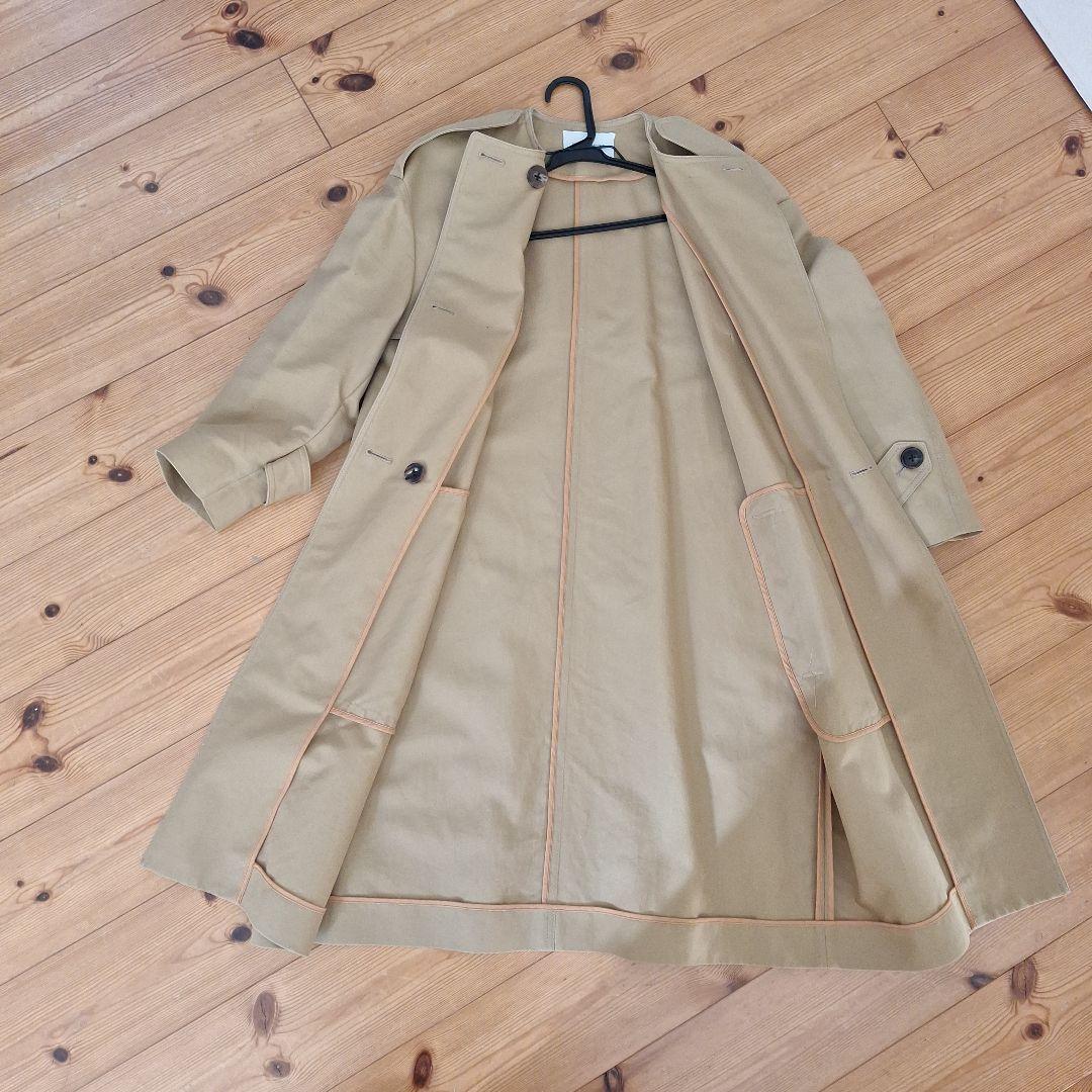 UNITED ARROWS ノーカラートレンチコート　ベージュ　M