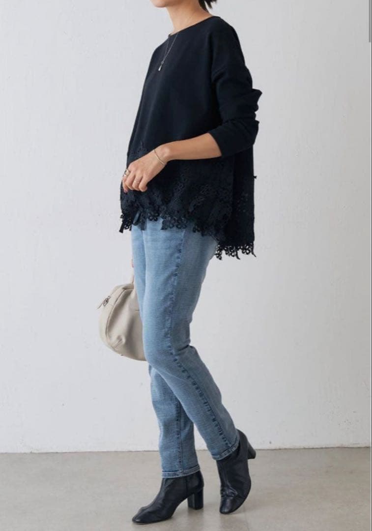 完売品＊新品タグ付✨BEARDSLEY デニムパギンス紐付きミッドナイトブルー