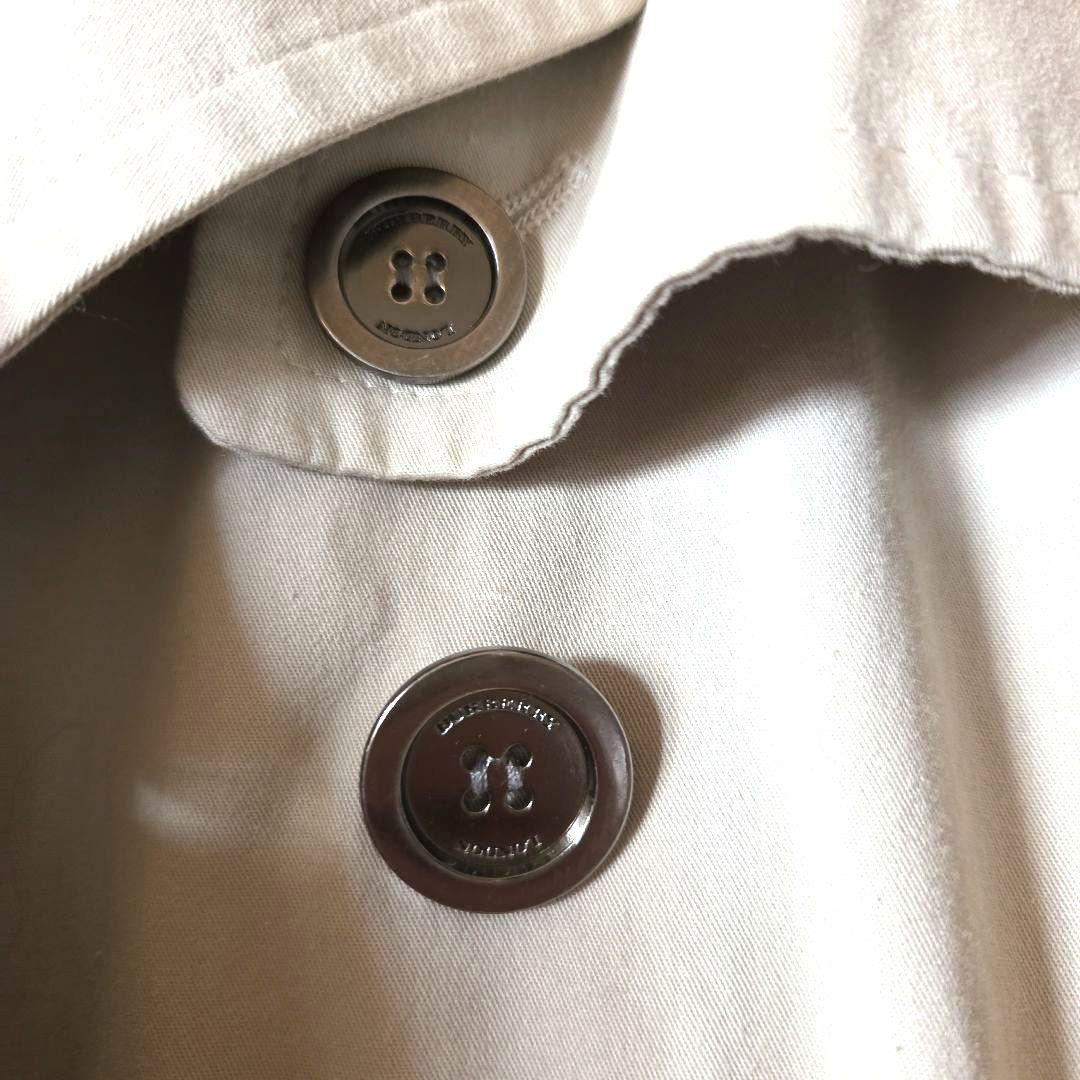 BURBERRYバーバリーロンドン☆ノバチェック ベルト付トレンチコート 銀釦