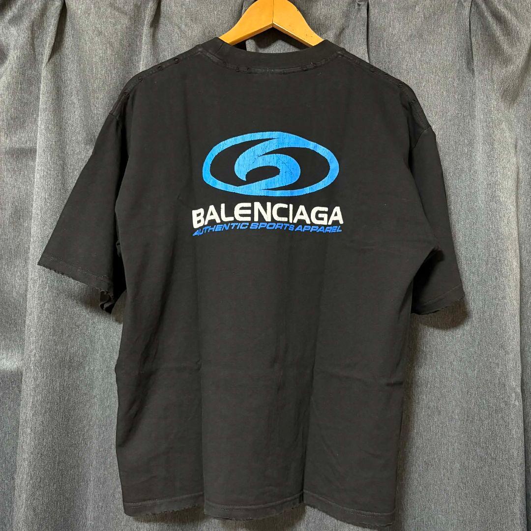 み*ほ様 BALENCIAGA SURF ロゴTシャツ ブラック