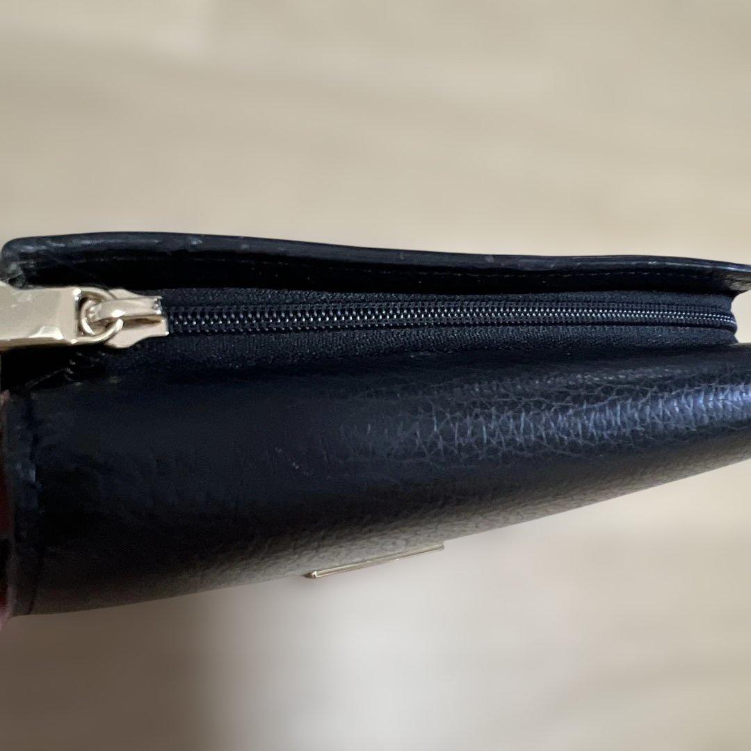 美品!!FURLA♥レザーかぶせ折り財布