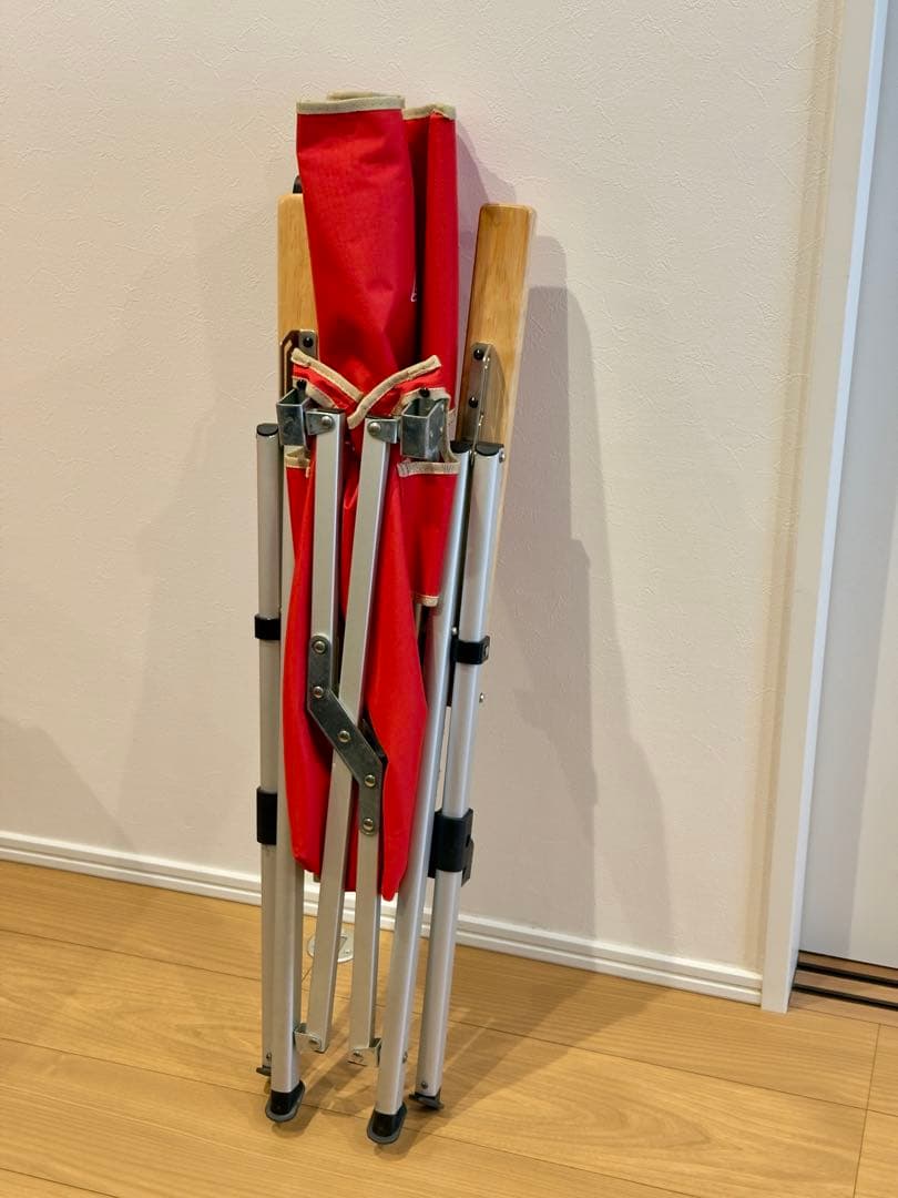 【希少品 廃盤カラーColemanレイチェア】 リクライニングチェア_レッド_