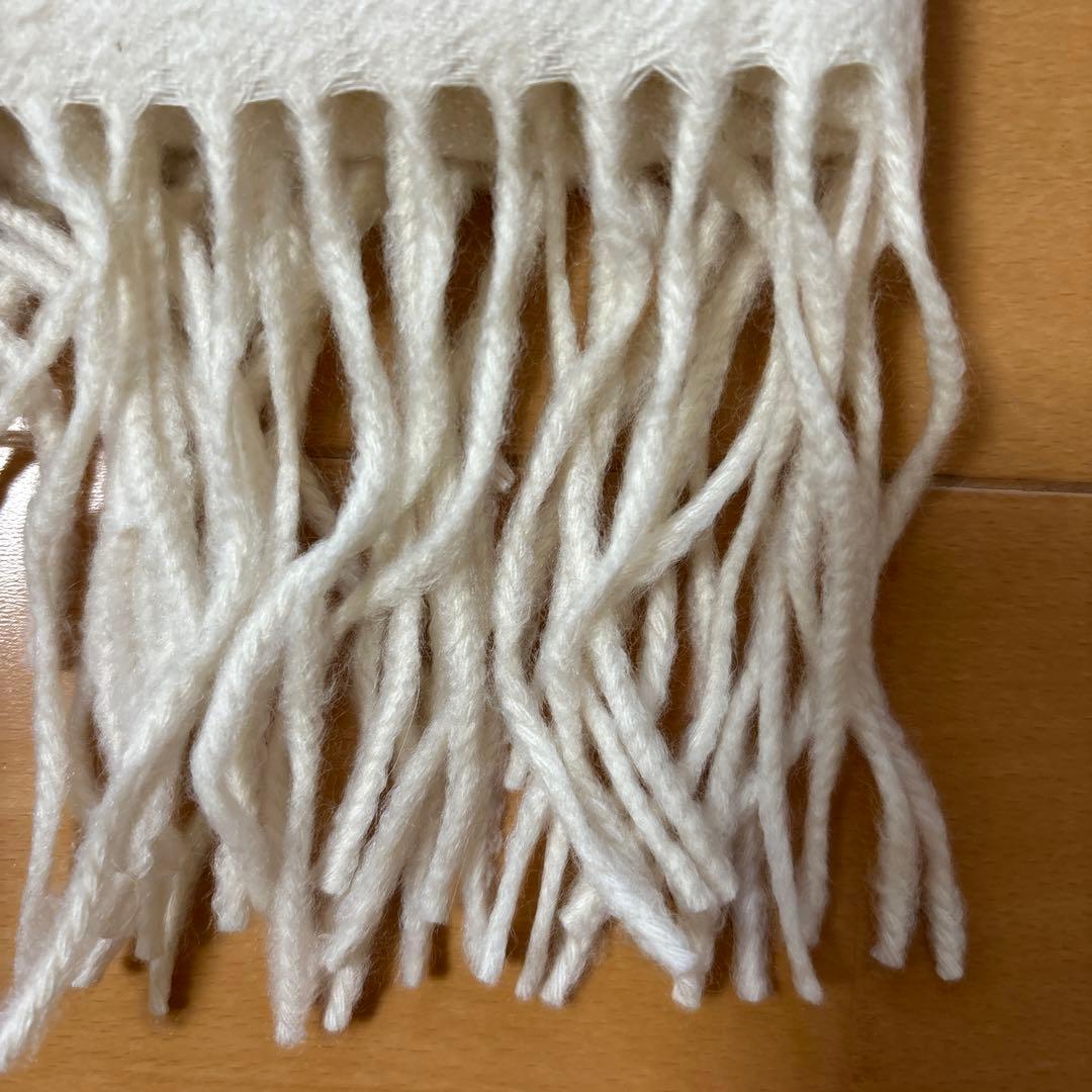 東武百貨店購入　ナチュラルベーシック　白　カシミヤストール