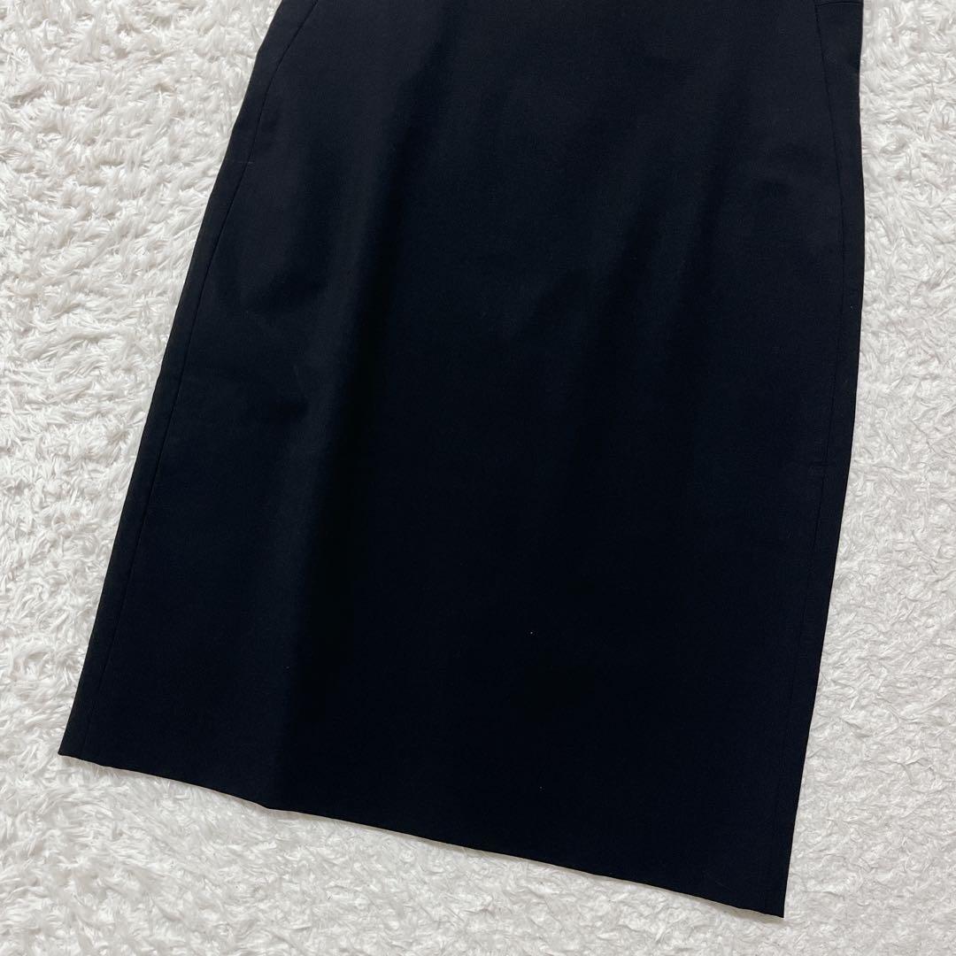 美品✨theory ノースリーブワンピース　膝丈　黒　2