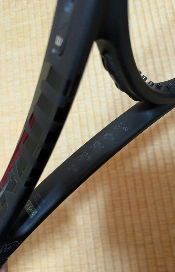 wilson プロスタッフrf97オートグラフ v12ブラックインブラック