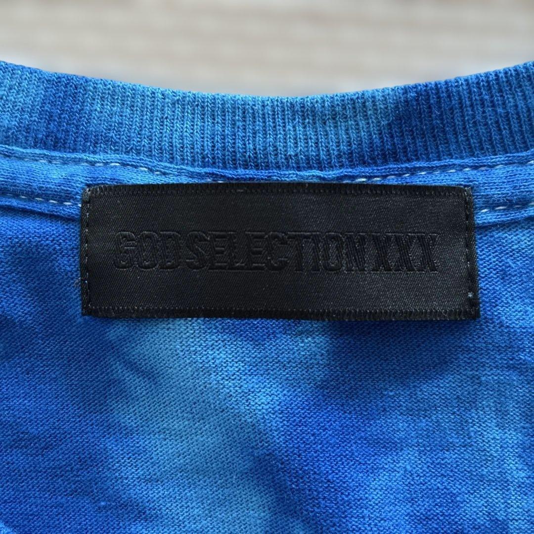 GOD SELECTION XXXゴッドセレクションタイダイ Tシャツ Blue