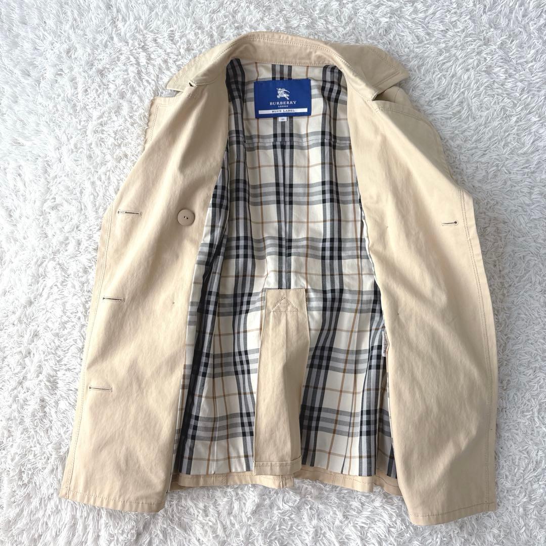 BURBERRY BLUE LABEL トレンチコート ノバチェック ベルト