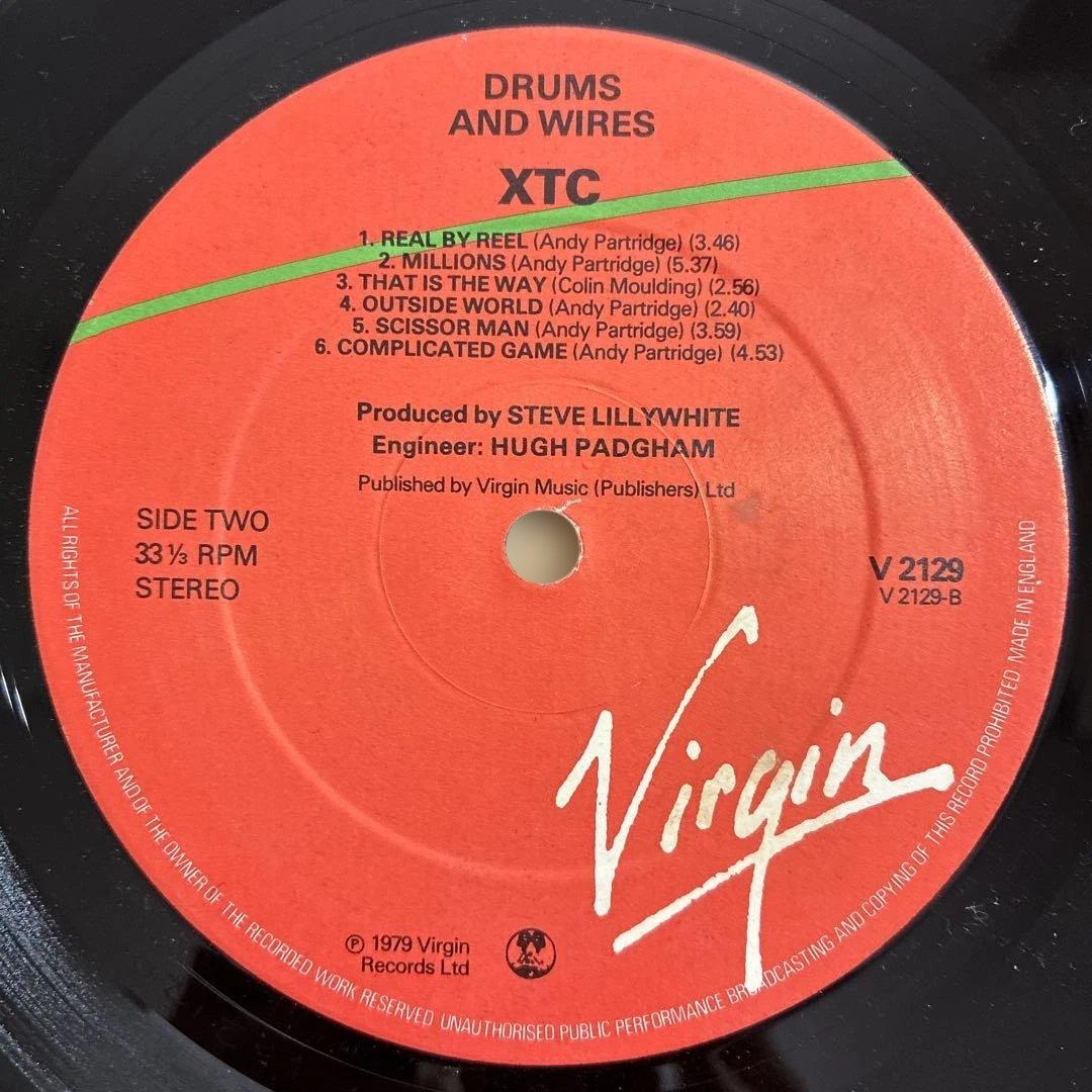 XTC / DRUMS & WIRES 輸入12inch＋7inchレコード