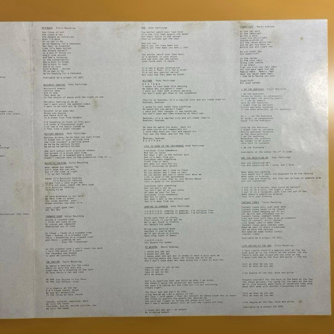 XTC / DRUMS & WIRES 輸入12inch＋7inchレコード