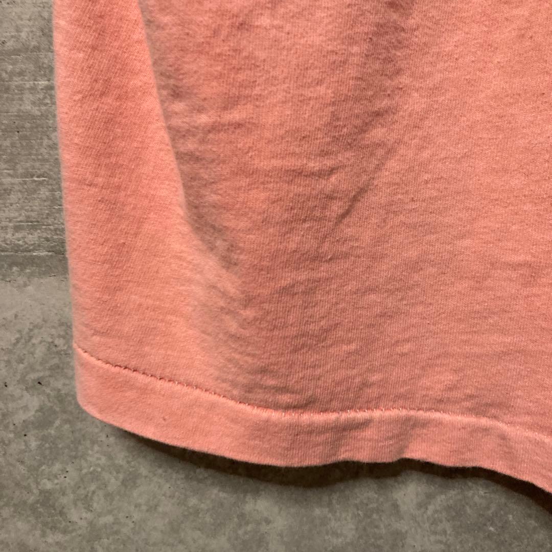 サーモンピンク 無地 80s 90s USA製 Tシャツ ビンテージ