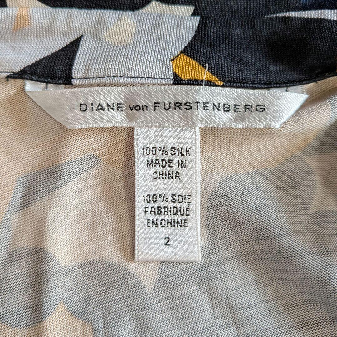 Diane von Furstenberg 花柄七分袖 ワンピース