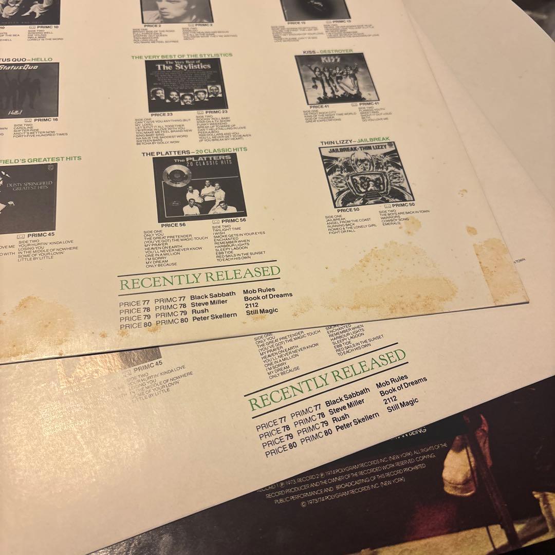 洋楽 New York Dolls 2 Record Set LP 1st&2nd