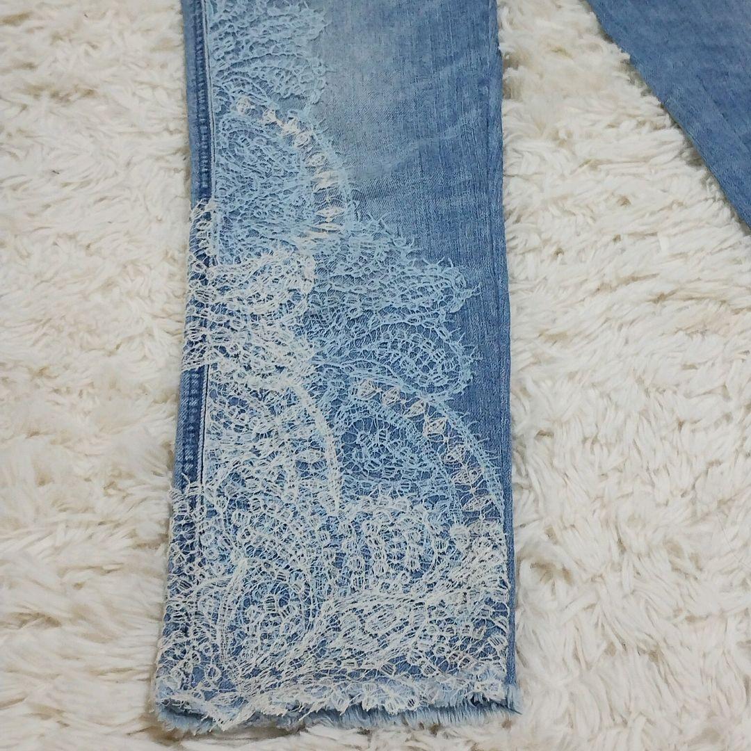 ✨️美品✨️ ERMANNO SCERVINO デニム レース装飾