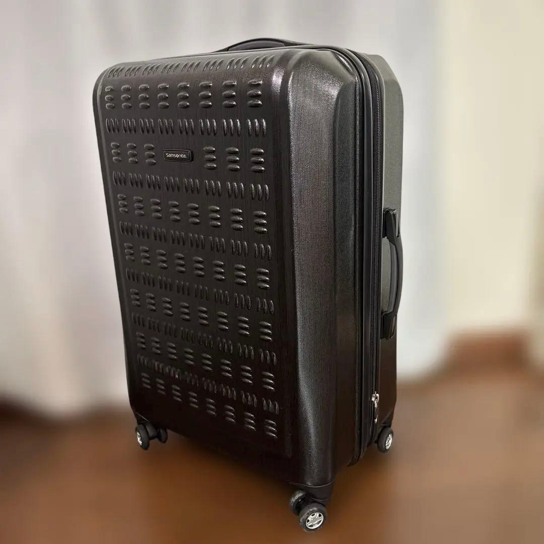 【大型95L】Samsonite グラヴテック 黒 4輪 軽量スーツケース　箱付