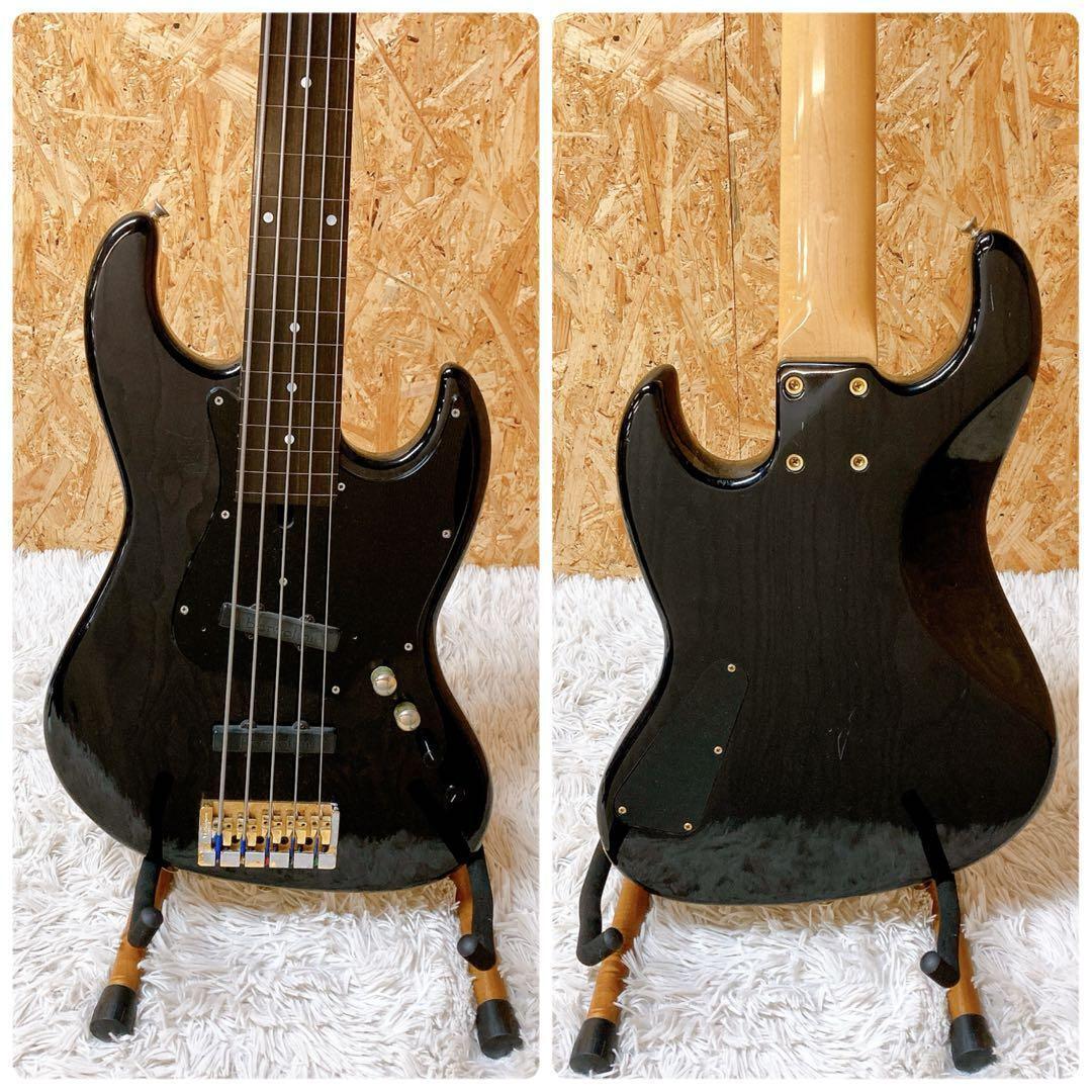 moon ムーン　JJ-5 フラットレス　ベース　5弦　ケース付き