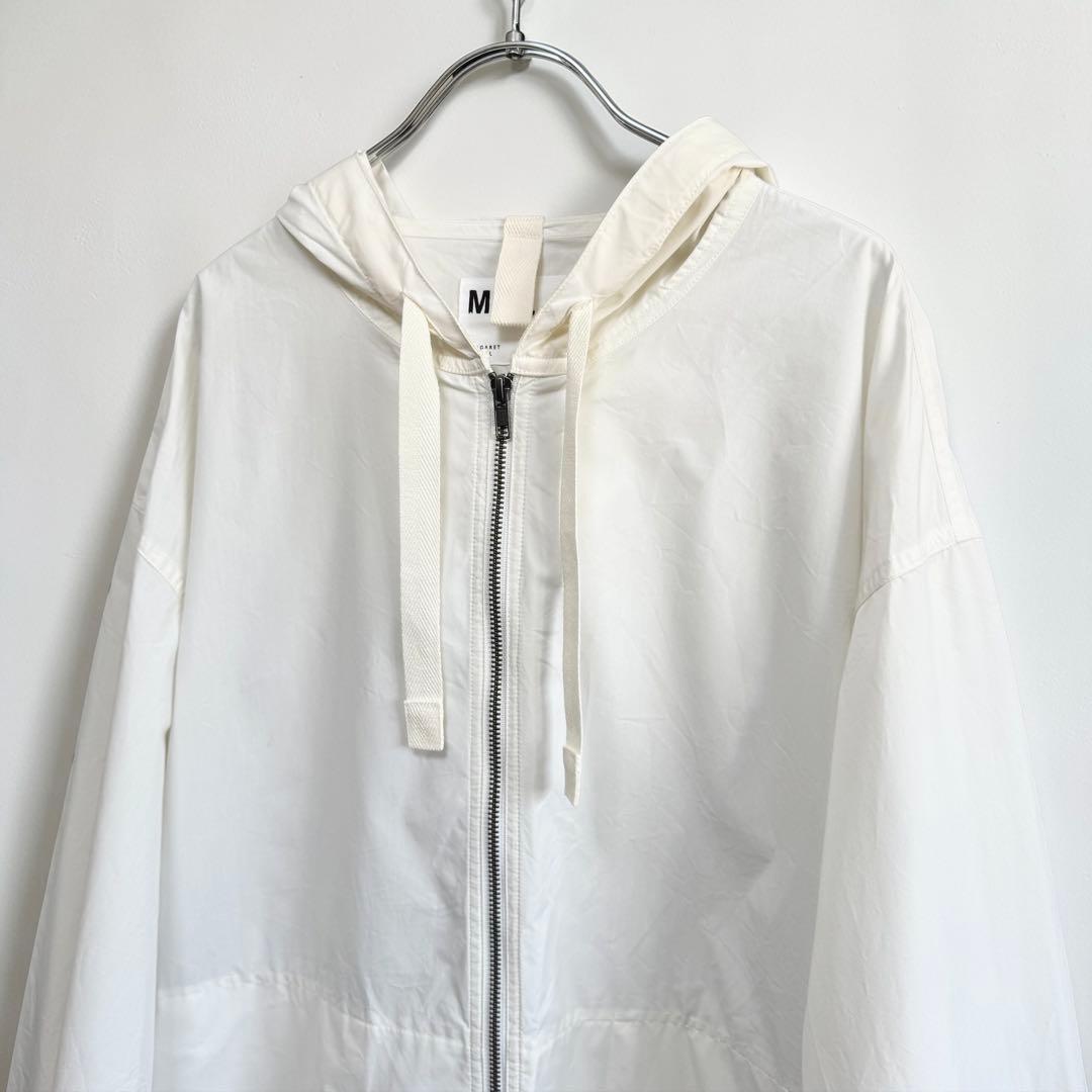 24SS MHL. コットン パーカー ジャケット ブルゾン コート ホワイト