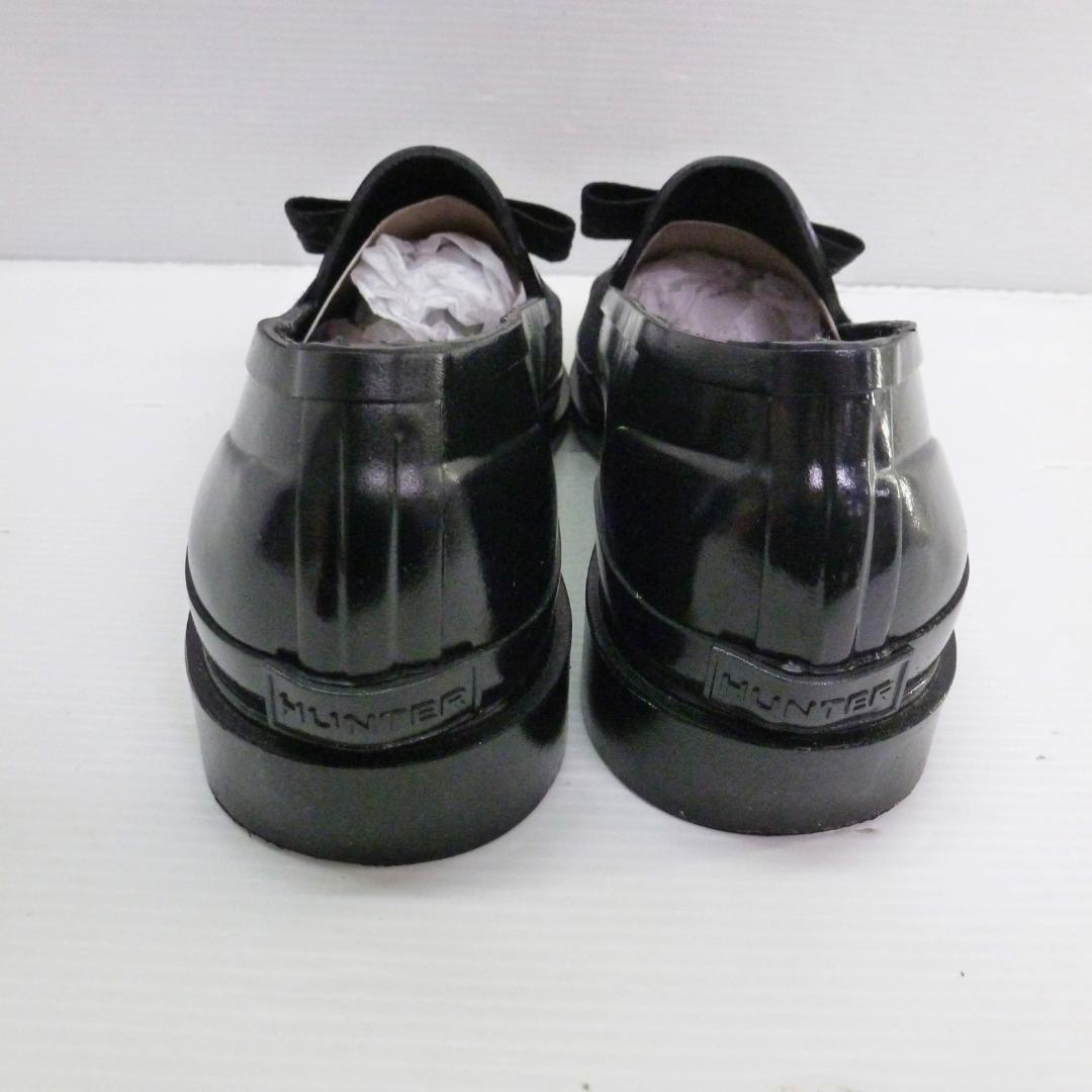 靴 HUNTER W REF BOW GLS PENNY LOAFER 25cm