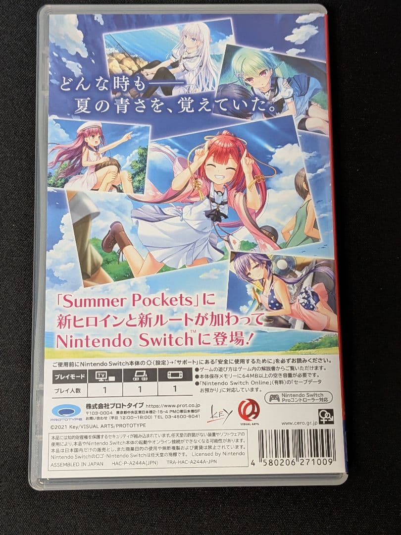Summer Pockets REFLECTION BLUE Switch版