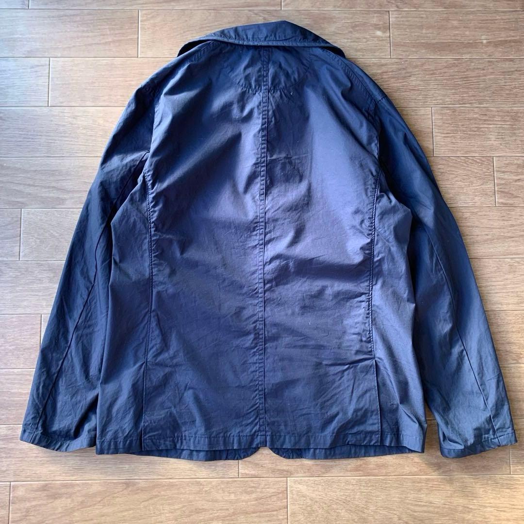 DANTON ダントン 丸襟 コットン シングルジャケット ネイビー 40