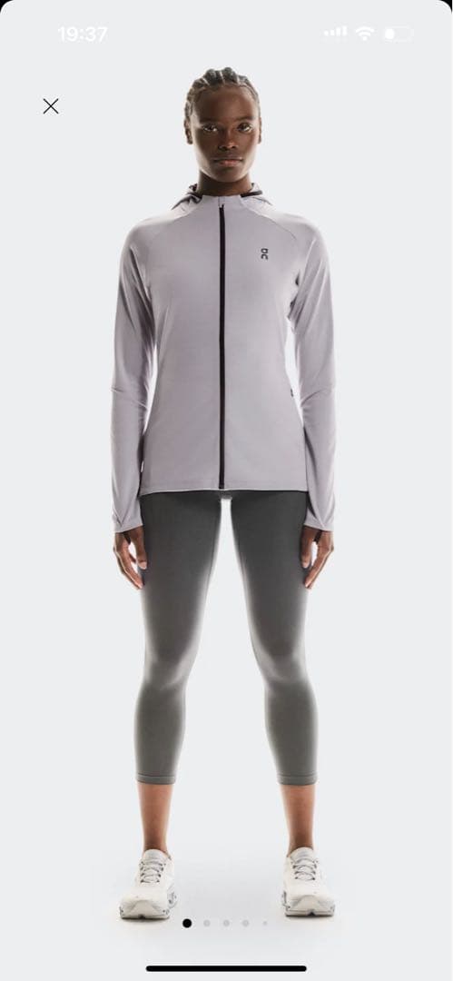 ON Climate Zip Hoodie グレー 女性用 S (日本サイズM)