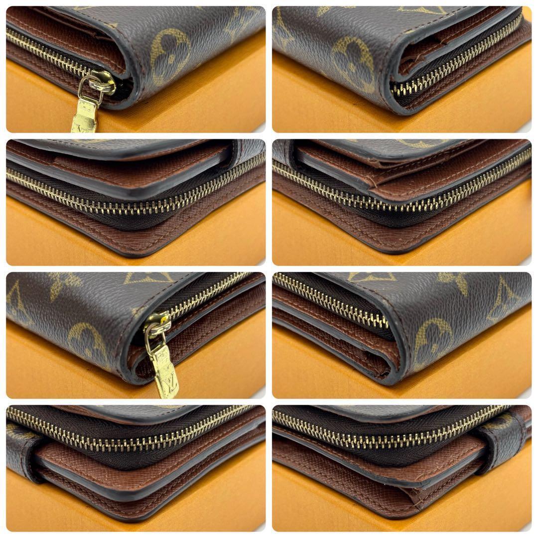 ヴィトン モノグラム コンパクトジップ 二つ折り財布