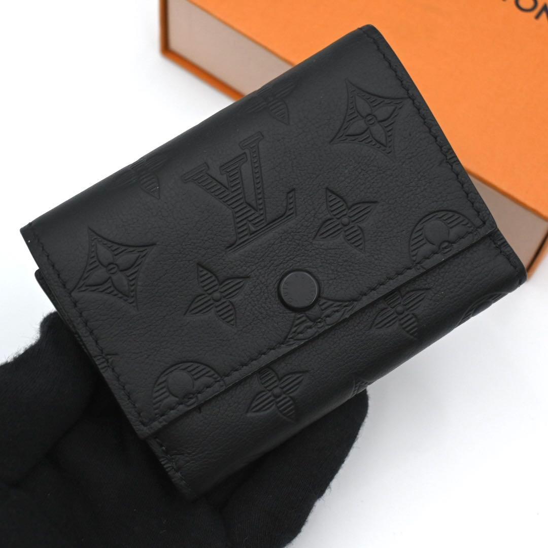 【極美品】ルイヴィトン モノグラム シャドウ ヴィクターウォレット 三つ折り財布