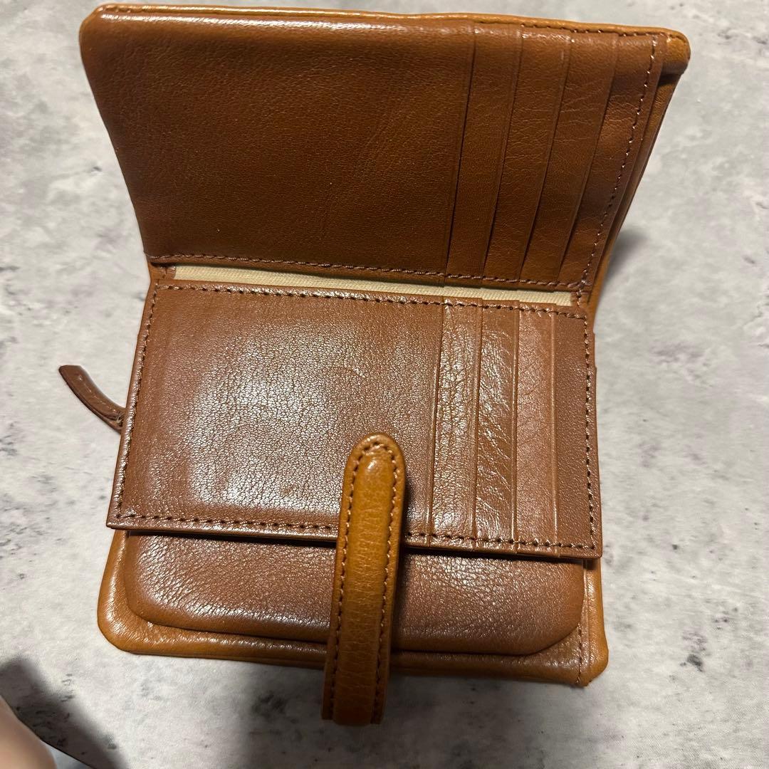 2つ折り財布 革 レディース クレドラン