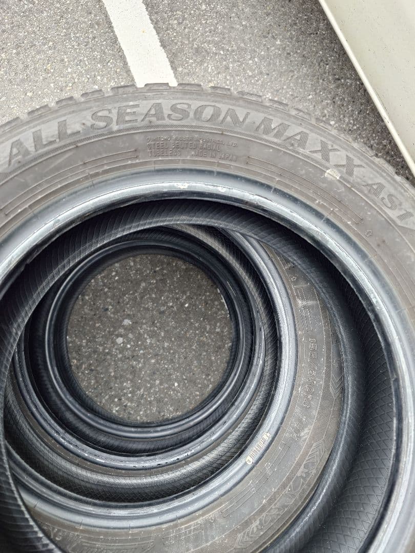 m*a様 人気155/65R14 AS1 オールシーズンタイヤ4本