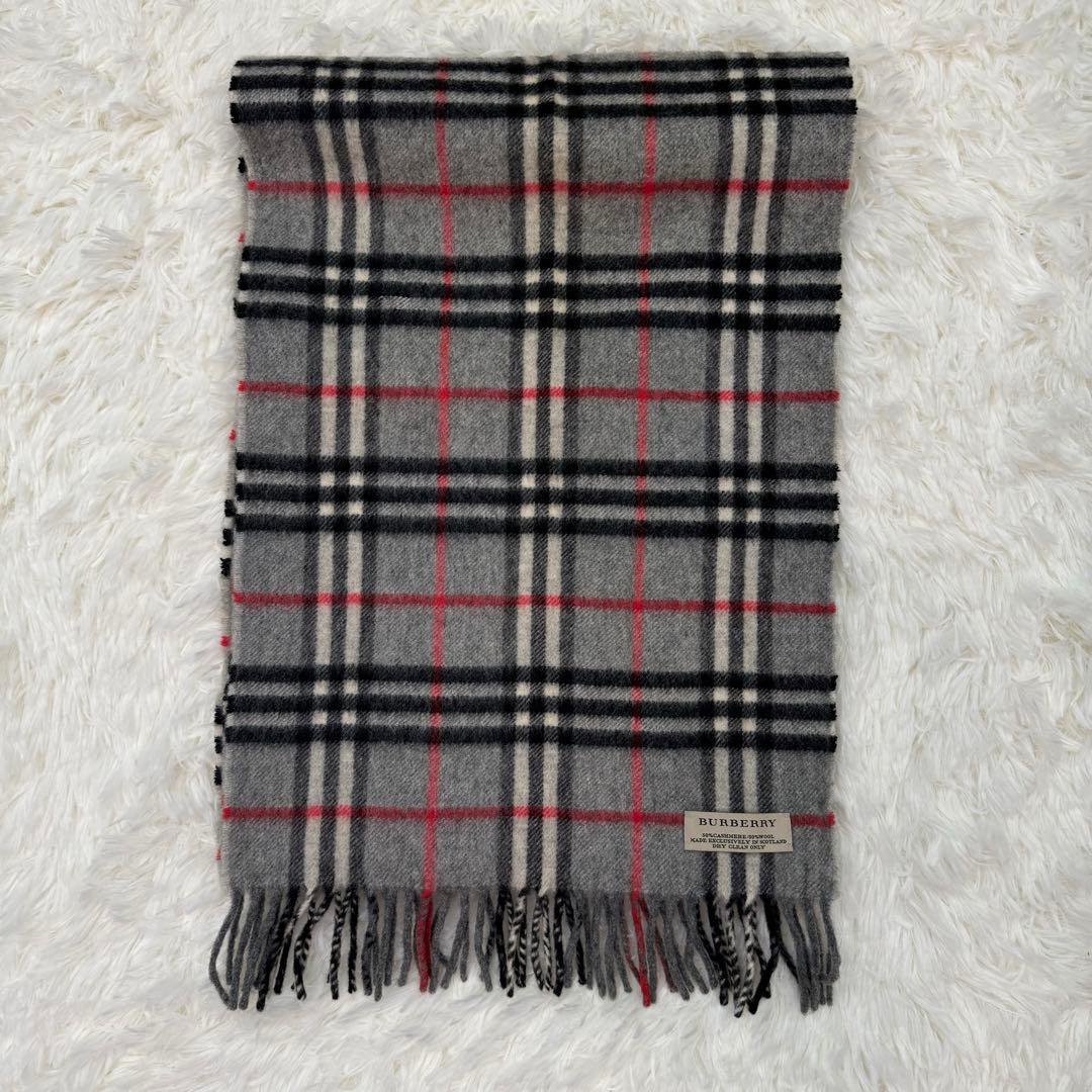 BURBERRY バーバリー ノバチェック マフラー カシミヤ ウール