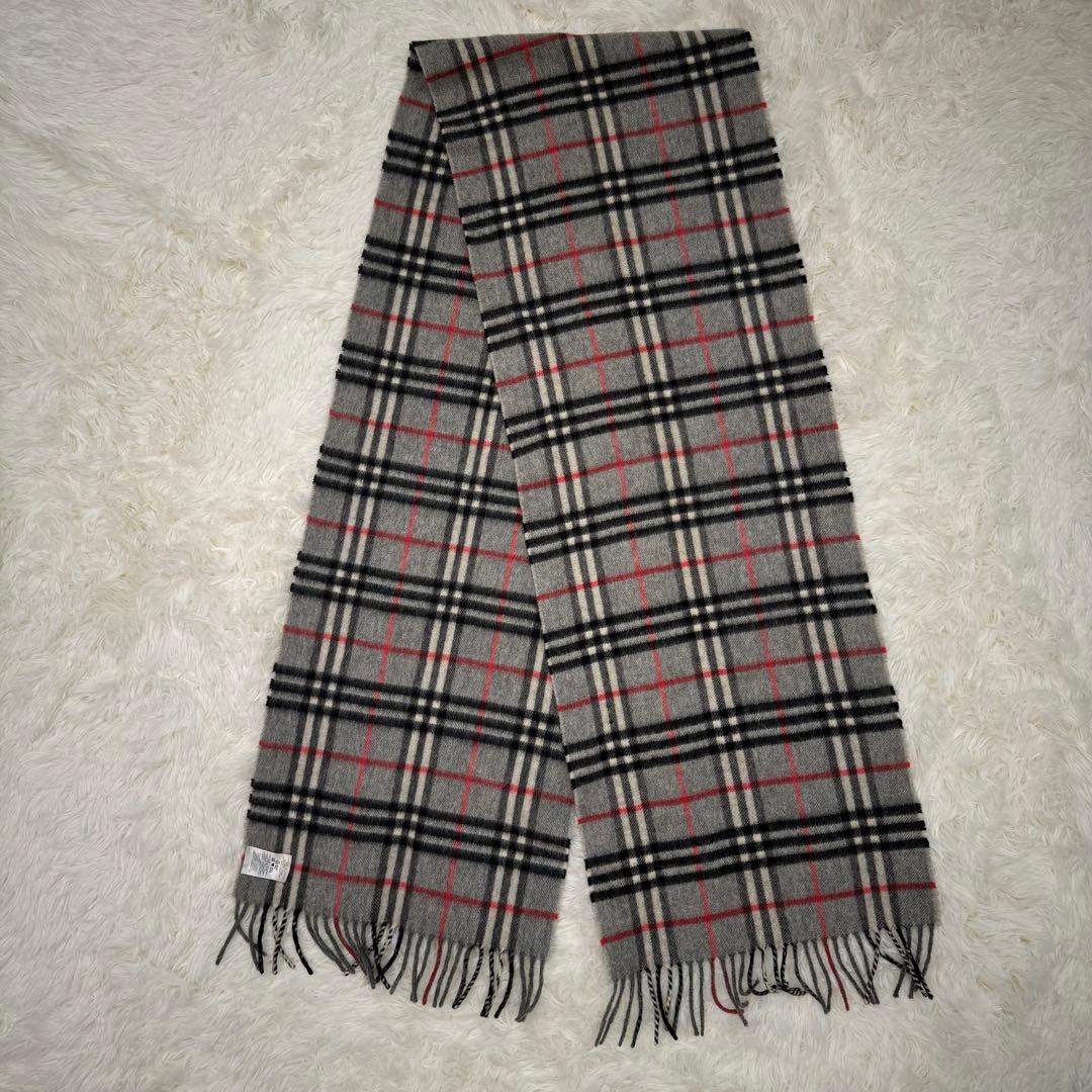 BURBERRY バーバリー ノバチェック マフラー カシミヤ ウール