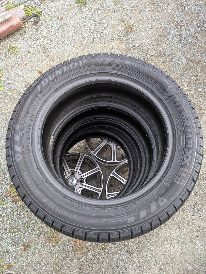 ダンロップ WM03 165/65R15 15インチ スタッドレスタイヤ 冬