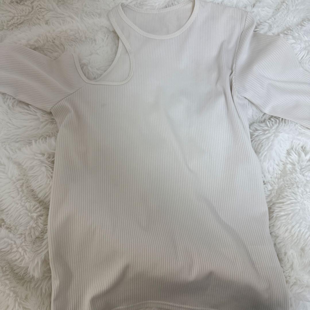 c*o様 Cygne シーニュ　ワンショルダーオープンTシャツ muru ホワイ