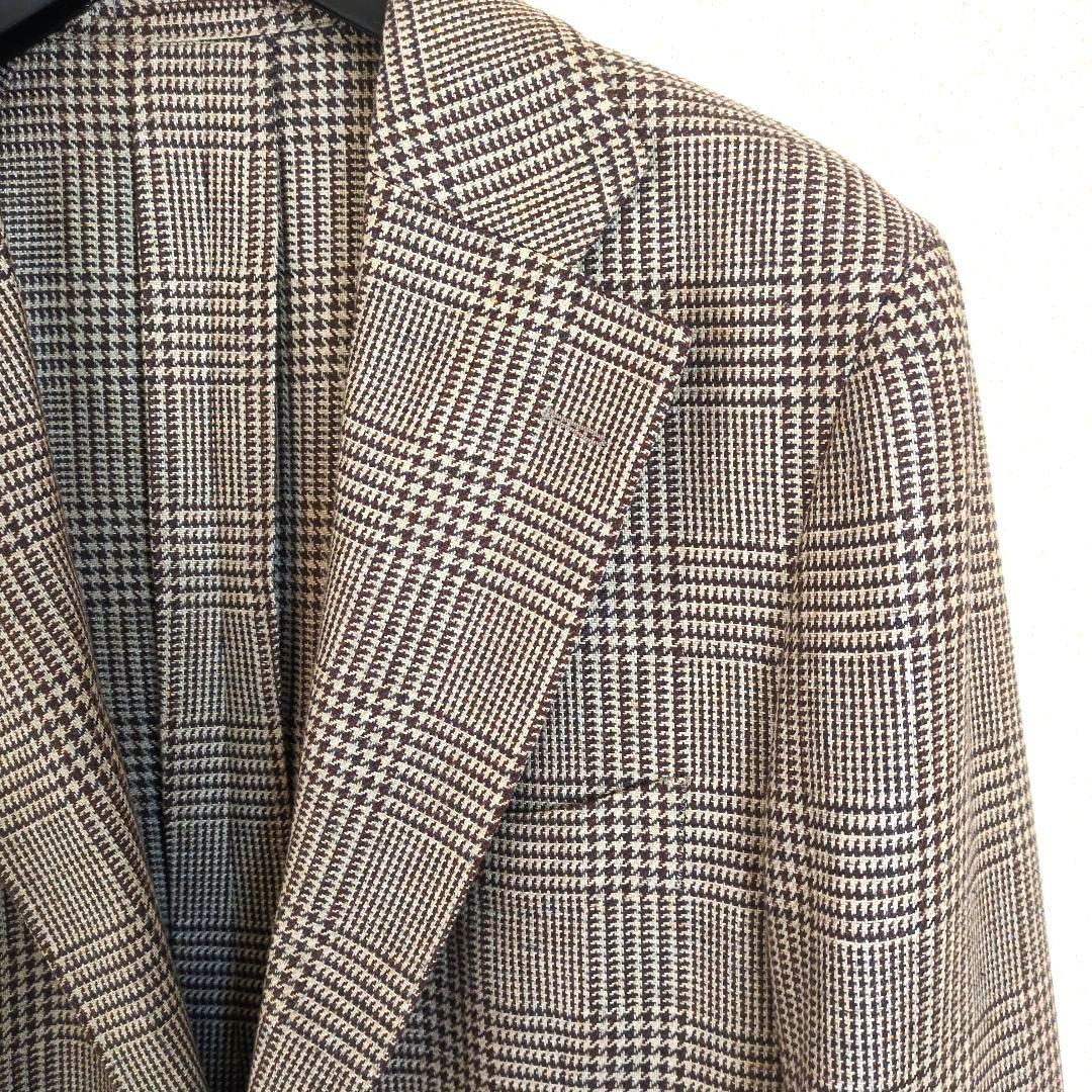 定価11万マッキントッシュロンドン シルクツイードジャケット ブラウン 春夏