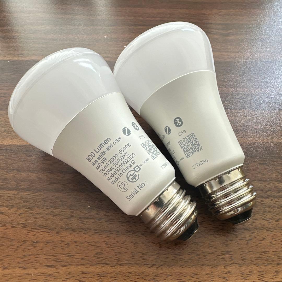 PHILIPS Hue LED電球 800ルーメン　2個