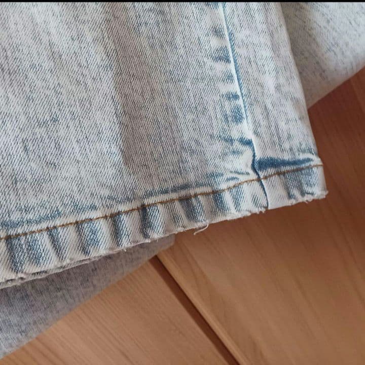 【Eaphi】WAVE DESIGN HIGH WAIST DENIM