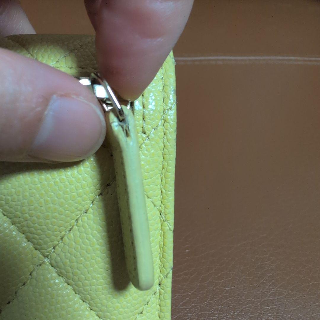 CHANEL イエロー 折り財布
