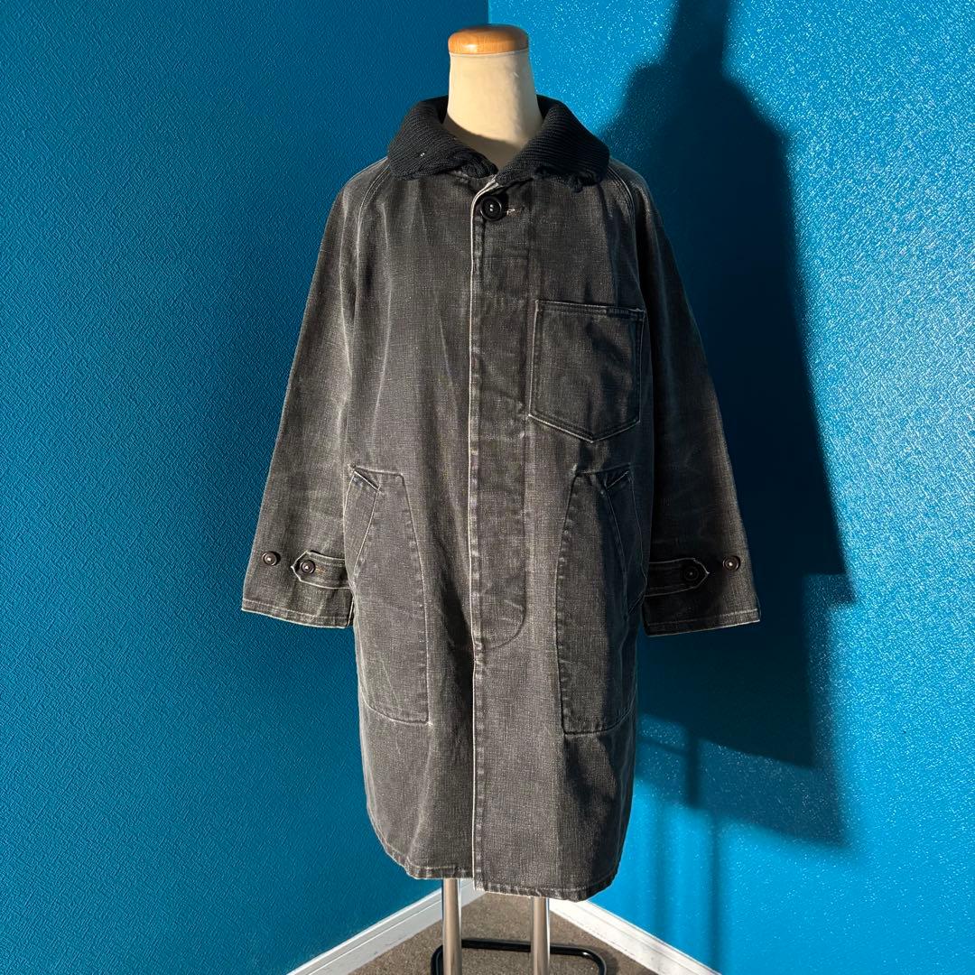 BLUE BLUE ハリウッドランチマーケットブラックデニム ジャケット ロング