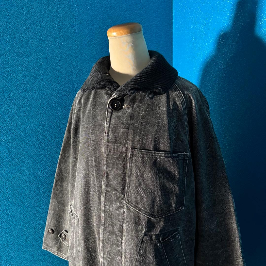 BLUE BLUE ハリウッドランチマーケットブラックデニム ジャケット ロング