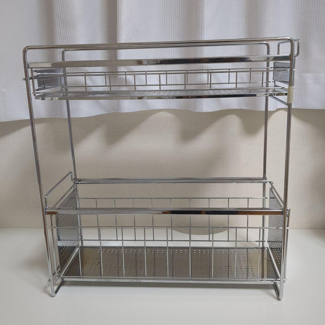【専用出品】ステンレス製キッチンシンク下収納ラック【 2個】