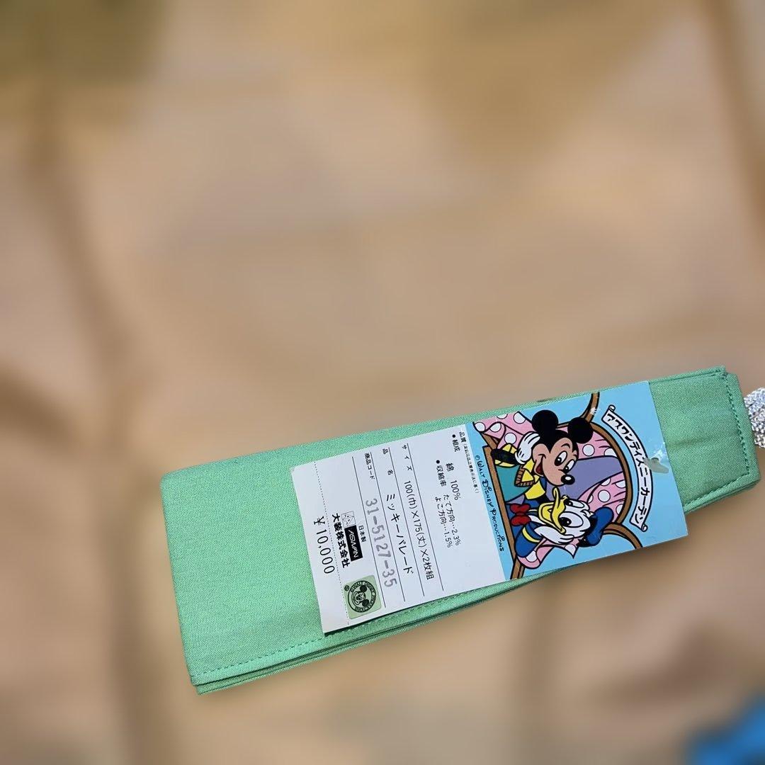 ボ*ン様 新品ヴィンテージミッキーパレードドナルドDisneyカーテン100×1
