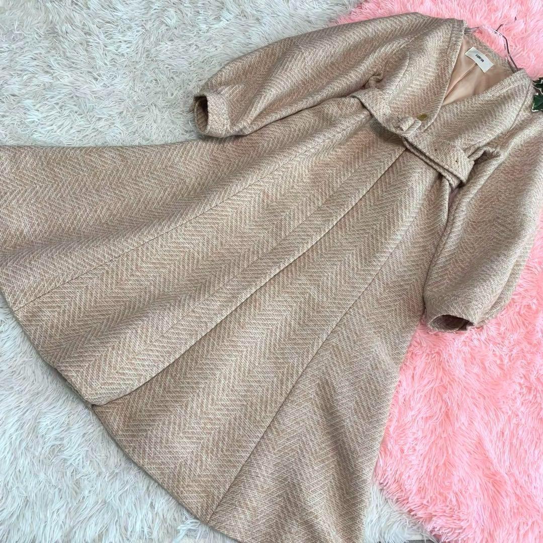 ゆ*え様 定額4.2万 美品✨ファーファー 23AW ヘリンボーンツイードコート