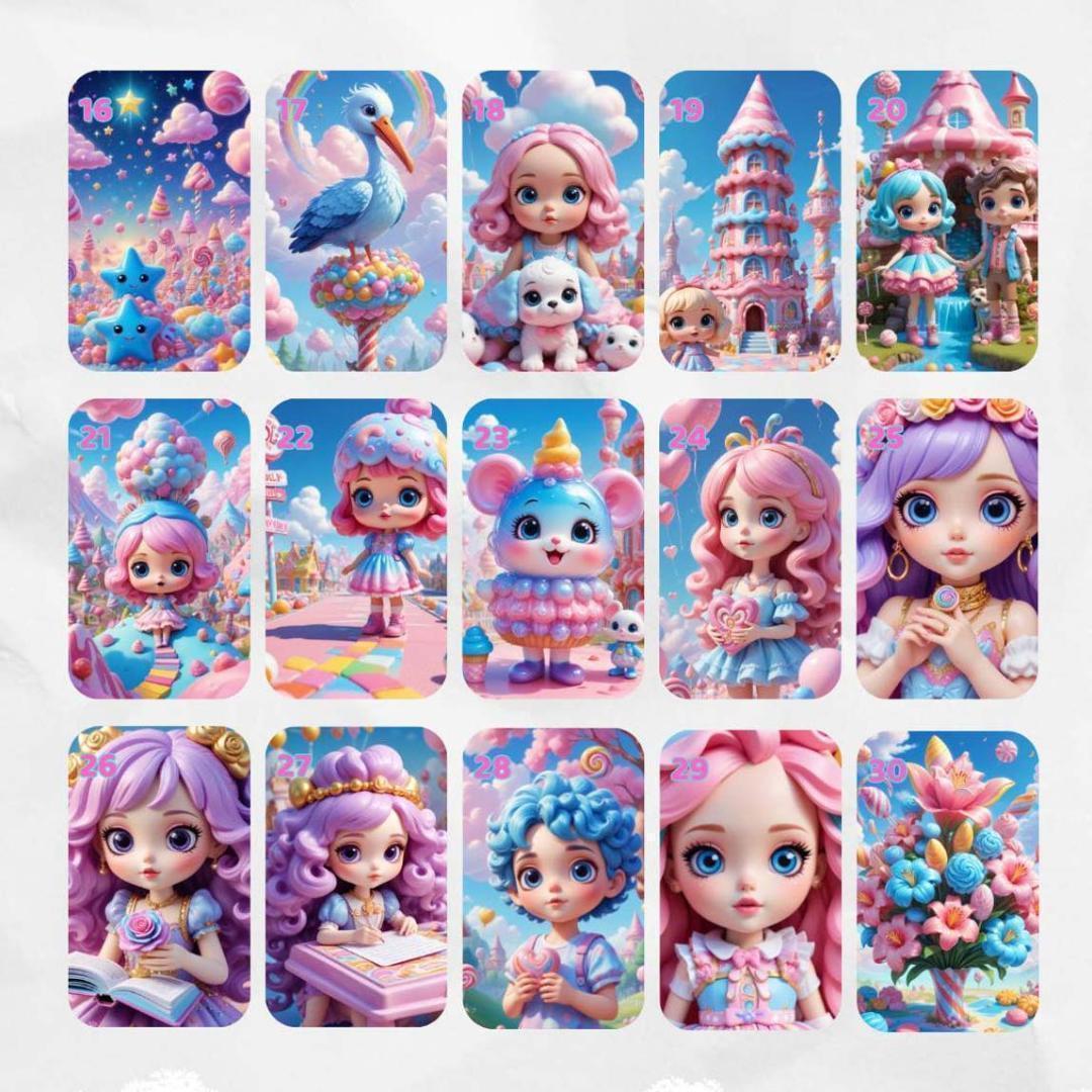 1点のみ✨スペイン作家のキュートデッキ✨キャンディランドルノルマンカード