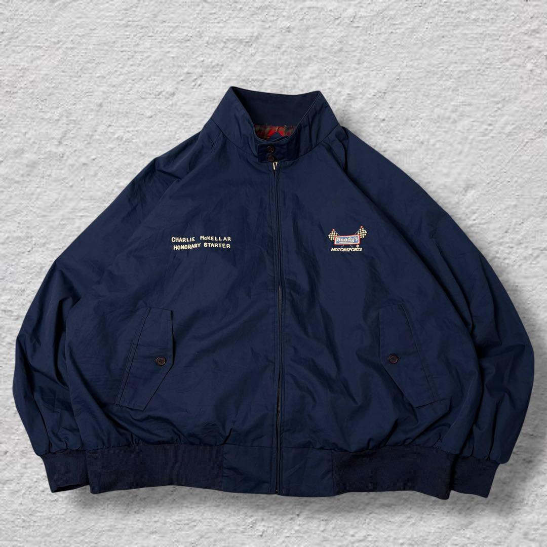 vintageスイングトップジャケット90sネイビー古着G9ドリズラージャケット