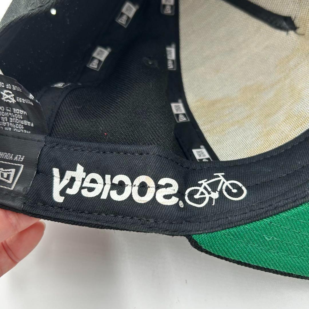【NEW ERA ×SOCIETY 】激レア‼︎キャップ　自転車ロゴ　入手困難